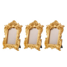 Cadre photo vintage doré 5x7 pouces, 3 pièces