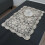 AUQ Handmade Crochet,Tablecloth Cotton Lace Rectangular Table Placemat Sofa Doilies15.75x23.62" Beige 1