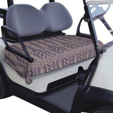Housse de siège élégante pour voiturette de golf 130 x 79 cm, couverture en microfibre pour EZGO, Yamaha, Club Car, embellit l'intérieur de votre