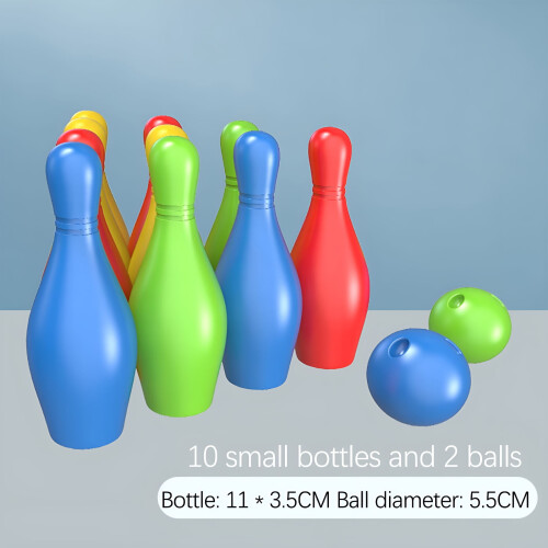 Set da bowling per bambini, in plastica PE, con 6 birilli e palla.
