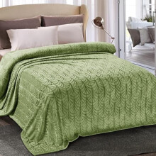 Fleece-Überwurfdecke, Queen-Size, 228 x 228 cm
