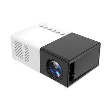 Miniproyector LED portátil HD1080P negro