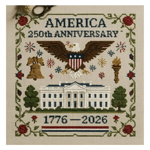 250th Anniversary Cross Stitch Kit