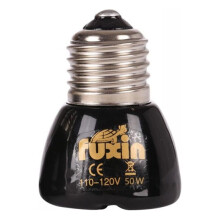 Lâmpada de aquecimento para animais de estimação E27 110V/220V 25/50/75/100W Mini emissor de cerâmica infravermelha, preta, para répteis e