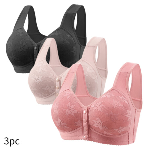 Lulshou3pcs Γυναικεία Σέξι Σουτιέν με Δαντέλα, Λεπτό Κύπελλο, Ασύρματο Εσώρουχο
