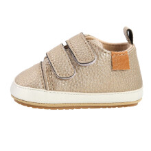 Zapatos para bebés (niño y niña) con suela de goma antideslizante, de caña alta, ideales para los primeros pasos de bebés y niños pequeños.