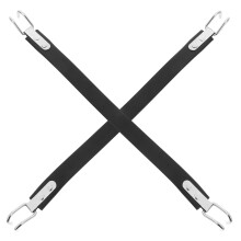 Akkumulátortartó heveder, fekete húzókötél, 2 db, 16,7 x 1,0 x 0,8 hüvelyk