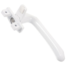 unbranded Aluminum Alloy Window Handle Key Latch Storm Door Locks with Keys Crank White