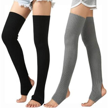 Dlouhé návleky na nohy Dámské, volné ponožky na balet, pilates, tanec, jógu, Y2K, pletené manžety na boty, zimní návleky na nohy