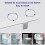 Accessoire de bidet auto-nettoyant, réglable, 9/16 po 9