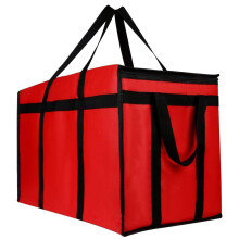 Sac isotherme de livraison extra large XXXL avec fonction de maintien au chaud, rouge