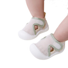 Kinderschoenen van mesh met ademende, zachte zool voor baby's en peuters (16-20 maanden) voor de zomer, geschikt om te leren lopen.