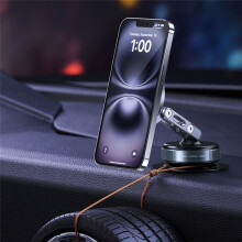 Magnetic Car Mount 360 Rotating Vacuum Adsorption Car Phone Mount for 17/16/15 Shower/Car/Mirror/Smooth Surfaces