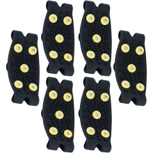 FRCOLOR3Pairs Ice Gripper Protišmykové návleky na topánky Snehové hroty na topánky Crampons Traction Child Čierne