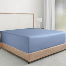 Spannbettlaken (Queen-Size) – 100 % Baumwollsatin, 35,5 cm tief
