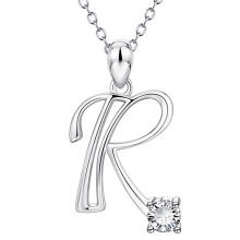 Gouden naamketting voor dames met hanger in Engelse letter