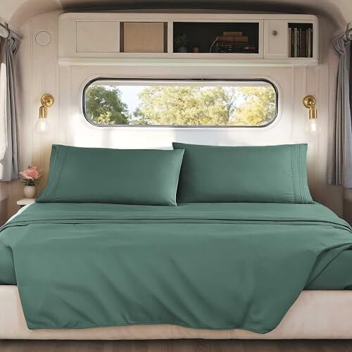 Korte Queen RV-lakens 1800 Microfiber Set