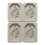 2025New4Even Leaves Tortoise Back Leaf Aroma Wax Tablet Mould Diffuser Stone Mould 1