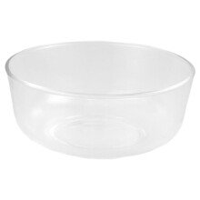 Saladeira de vidro transparente de 18 cm (7 polegadas)