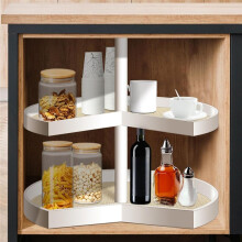 2Pcs Lazy Shelf Liner Circle Kitchen Liners Non Adhesive Cabinet Liners Non Slip Fridge Mats for Drawer Pantry 31Inch-A