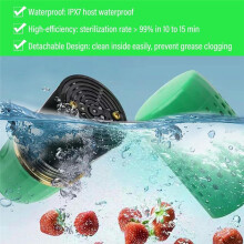 Fruit Vegetable Washing Machine,Rechargeable Cleaning Machine for Vegetables and Fruits,Portable Food Cleaner Green