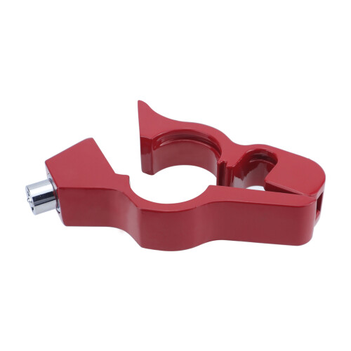Lucchetto per moto - lega di alluminio, rosso, 13,5x5 cm 1