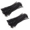 8 inch Plastic Cable Zip Ties 200-Pack (Black) 1