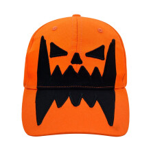Casquette de baseball amusante à motif citrouille d'Halloween, chapeau de soleil unisexe ajustable pour les fêtes, le carnaval et les occasions