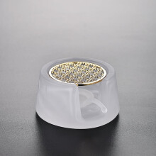 Crystal Glass Tea Warmer with Candle - Insulation Furnace for Tea Ceremony, Perfect Heating Base for Fairness Cups and Teapots