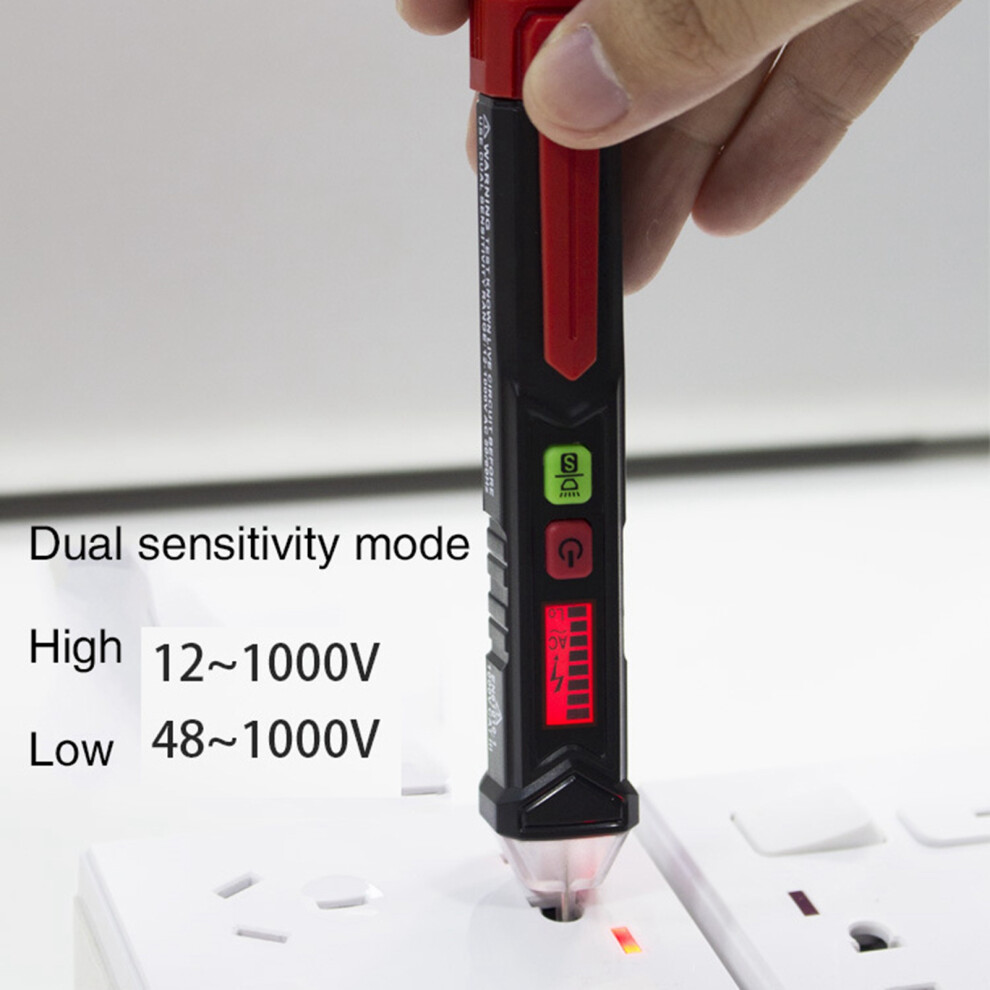 Digital Voltage Tester Pen 15X2cm Multifunctional Electrical Breakpoint Alert 9361389456576