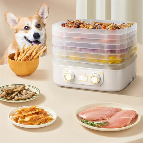 5 Layer  Electric Food Dryer Timing Function Fruit Vegetable Dehydrator Machine for Dry Beef Jerky B US Plug 2
