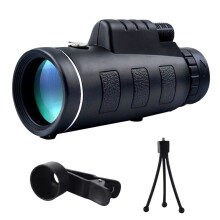 40x60 Monocular Telescope with BAK-4 Prism, Waterproof, Compatible with Smartphone, for Bird Watching & Camping