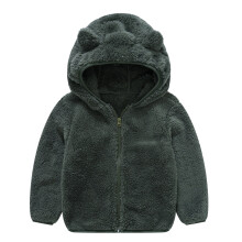 Boys Girls Cute Coat Zipper Outwear Thick Toddler Warm Ear Baby Kids Boy Cute Hooded Coat Girls Running Outdoor Wear