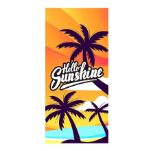 Reishanddoek voor op het strand, badhanddoek met cartoonprint, absorberend en sneldrogend, zwem- en strandhanddoek van fijne vezels met actieve print.