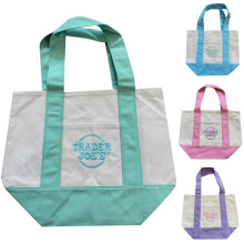 Taška Trader Joe's Tote, pastelové mini plátené tašky, 1 ks, limitovaná edícia vianočných tašiek, vianočné tašky na cukríky,