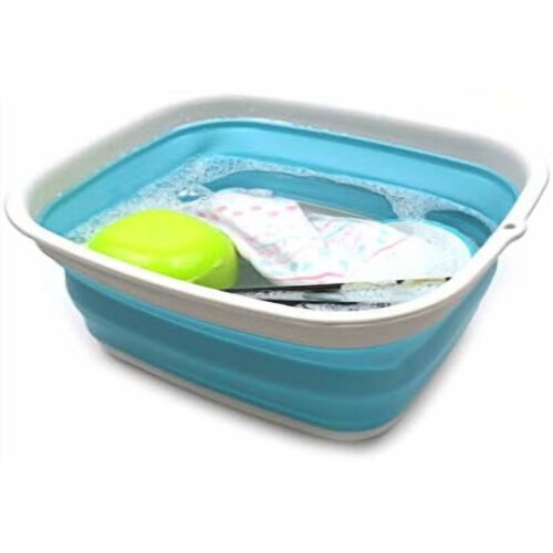 Bac à vaisselle pliable 9,45 L avec trou de fixation murale