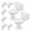 Μίνι Πλαστικό Στολίδι Τουαλέτας για Κουκλόσπιτο – Λευκό 1