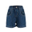 Gutteshorts med stretch og høy midje, blå2-3 1