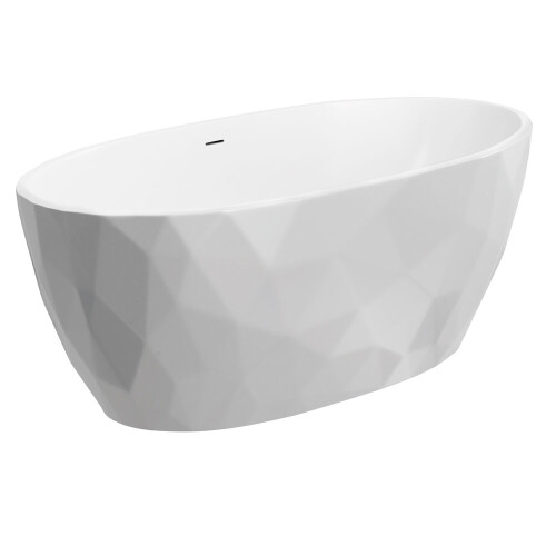 Balterley Modern Freestanding Bath, 1700 x 820 x 620mm, Gloss White 1