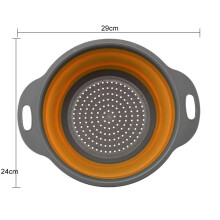 1/2 buc silicon rotund pliabil legume fructe spălat scurgere coș strecurătoare strecurătoare pliabilă scurgere instrument de bucătărie