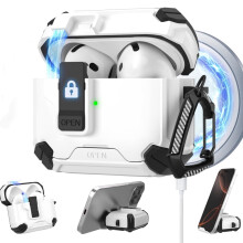 Yhteensopiva AirPods4Case-kotelon (2024) kanssa, automaattisen lukituksen ja MagSafe-yhteensopiva, suojateline AirPods4:lle