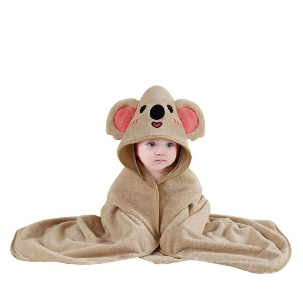 Hooded Baby Bath Towel, Ultra Soft Highly Absorbent Bathrobe Blanket Toddlers Shower Gifts for Boys Girls 31"*31"