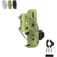 Cycling Bottle Holder Green 360 Rotatable Auto-Clamp Fits