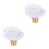 2Sets Camper Wasser Einlass Ventil Set Aus ABS Messing Langlebig Weiß 6