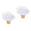 2Sets Camper Wasser Einlass Ventil Set Aus ABS Messing Langlebig Weiß 8