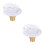 2Sets Camper Wasser Einlass Ventil Set Aus ABS Messing Langlebig Weiß 10
