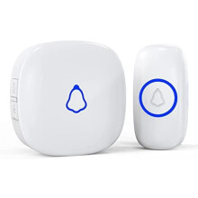 Wireless Doorbell White M520+F55 58 Chimes 1000ft Range