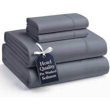 King Size forvasket mikrofiberlagensæt, ultrablødt, 15"