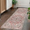 Dywan Boho Vintage 2' x 3' Niebiesko-brązowo-biały 1