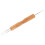 Ganchillo de acero inoxidable para rastas, madera ergonómica 1